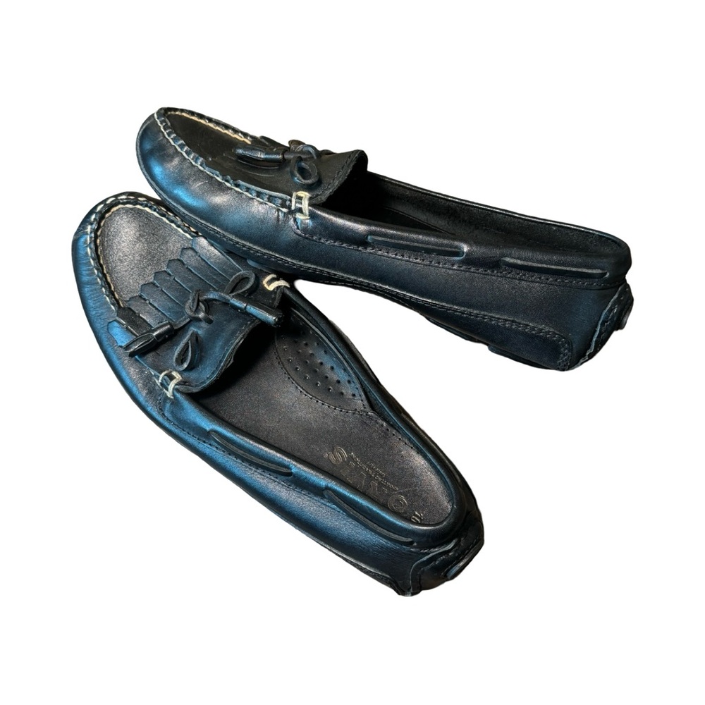 Vintage Orvis Gokey women’s Black Leather Loafers Shoes size 10 ten - Picture 7 of 7